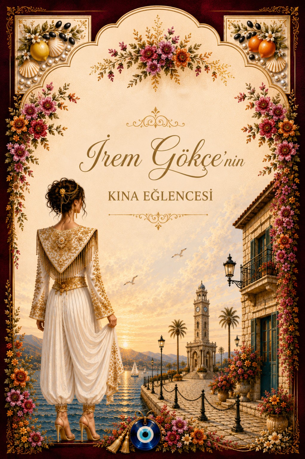 İrem Gökçe'nin Kına Eğlencesi davetiyesi